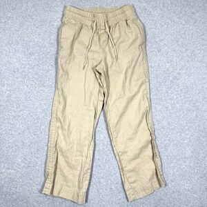 Quince Beige Wide Leg Linen Pants - Large